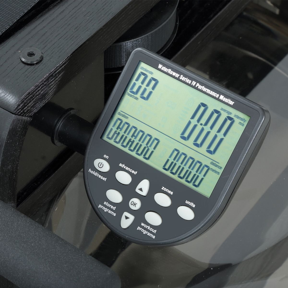 Rameur WaterRower All Black S4 Moniteur