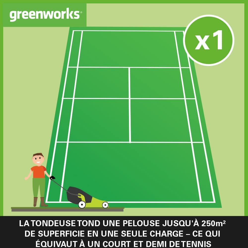 Greenworks G40LM41K2 Tondeuse à Gazon