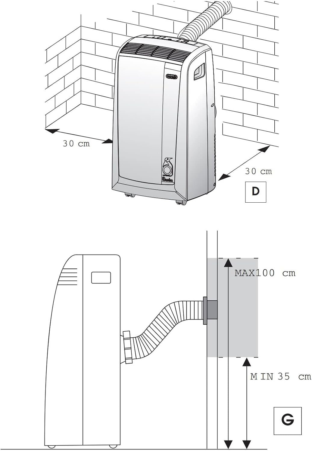 De'Longhi Pinguino PAC N82 ECO, Climatiseur Mobile Silencieux,